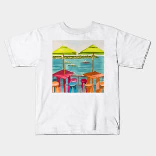 Key West Florida Umbrellas - WelshDesigns Kids T-Shirt